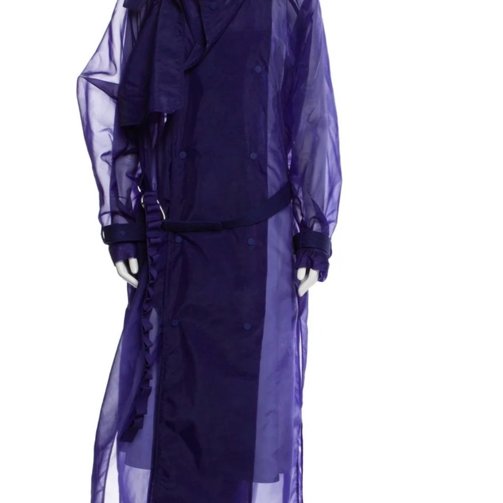 Stylish Sheer Purple Coat